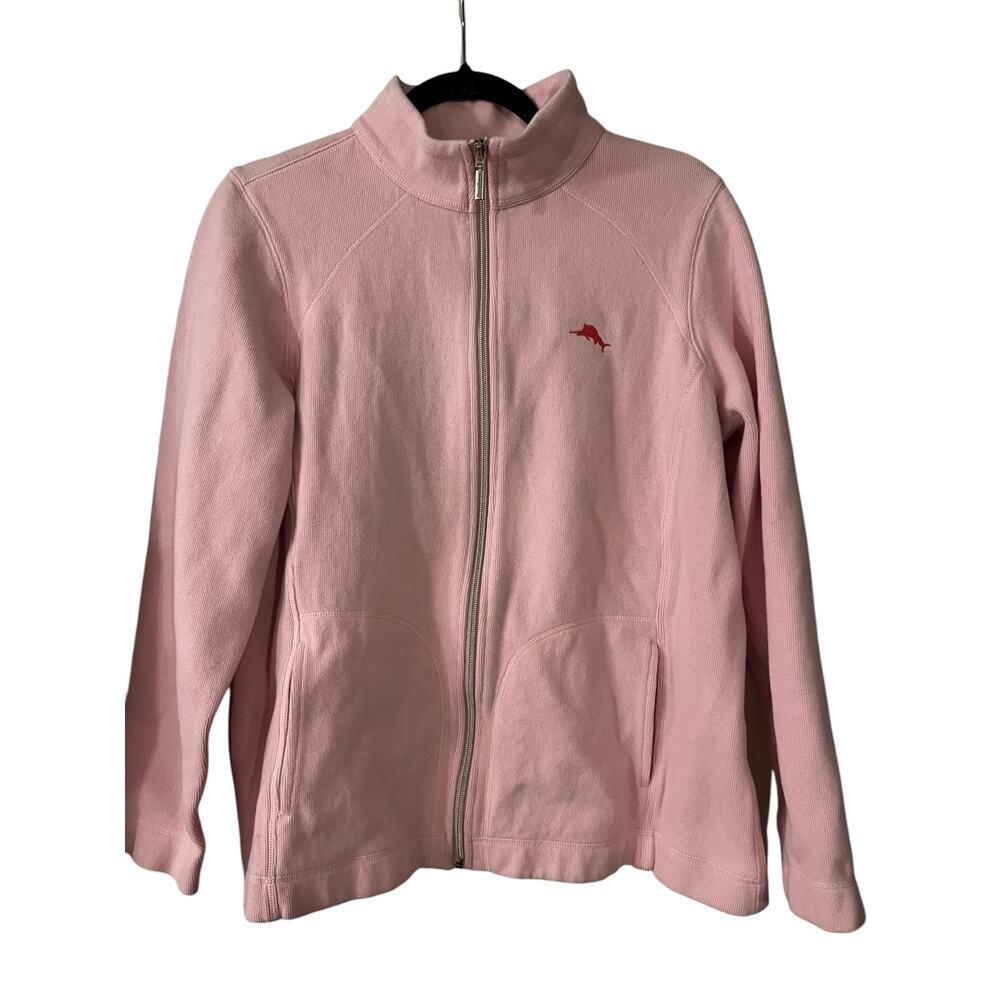 Tommy Bahama Women’s Full Zip Aruba Jacket Pink Size Medium Cotton